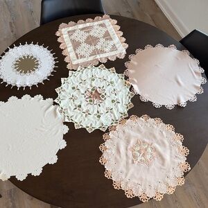 6 Handmade Satin Table Cloth